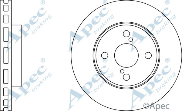 APEC BRAKING Jarrulevy DSK2208